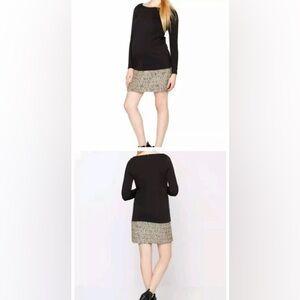 Rachel Zoe black and tweed shift dress
